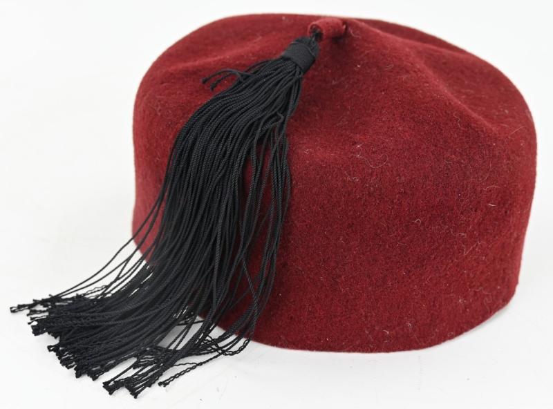 German Waffen-SS Maroon Red Fez