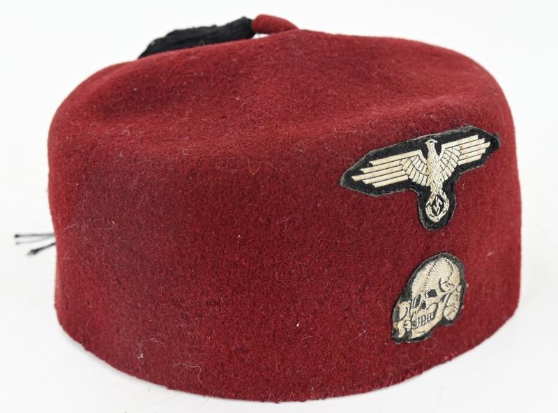 German Waffen-SS Maroon Red Fez