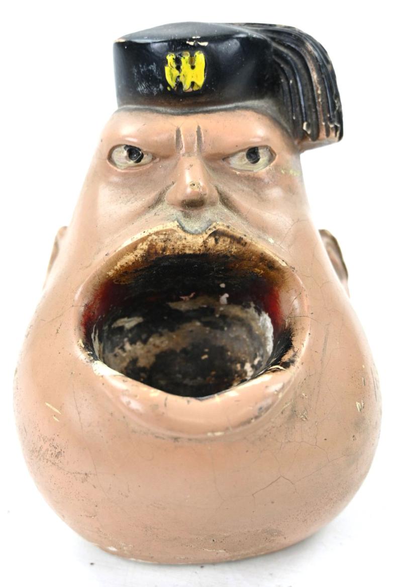 Allied WW2 Mussolini Ashtray 1942
