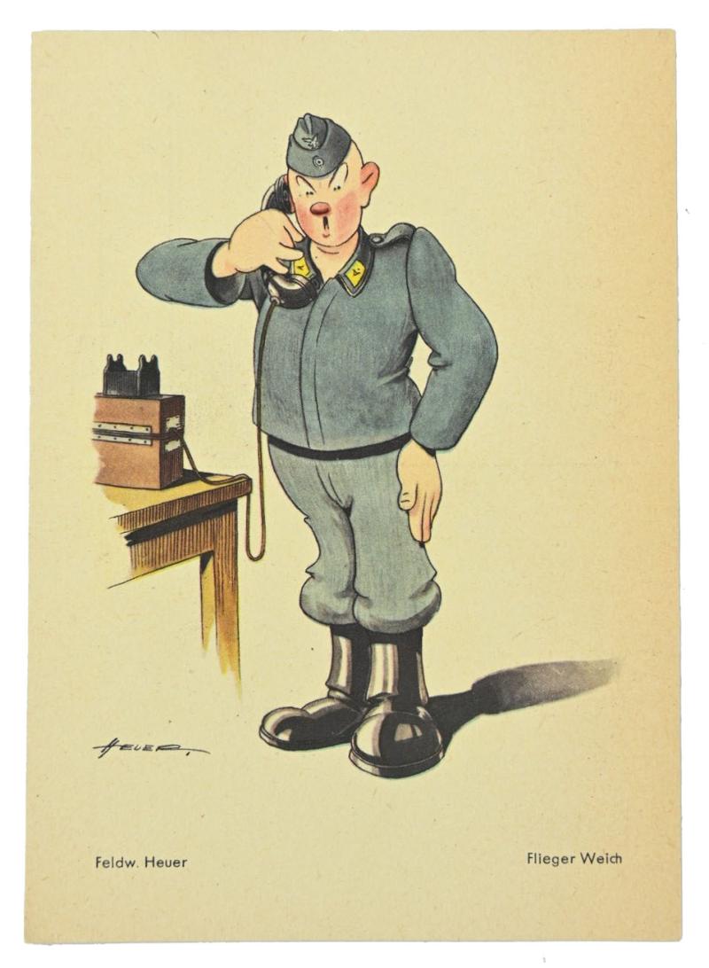 German LW postcard 'Ausstellung Kunst der Front'