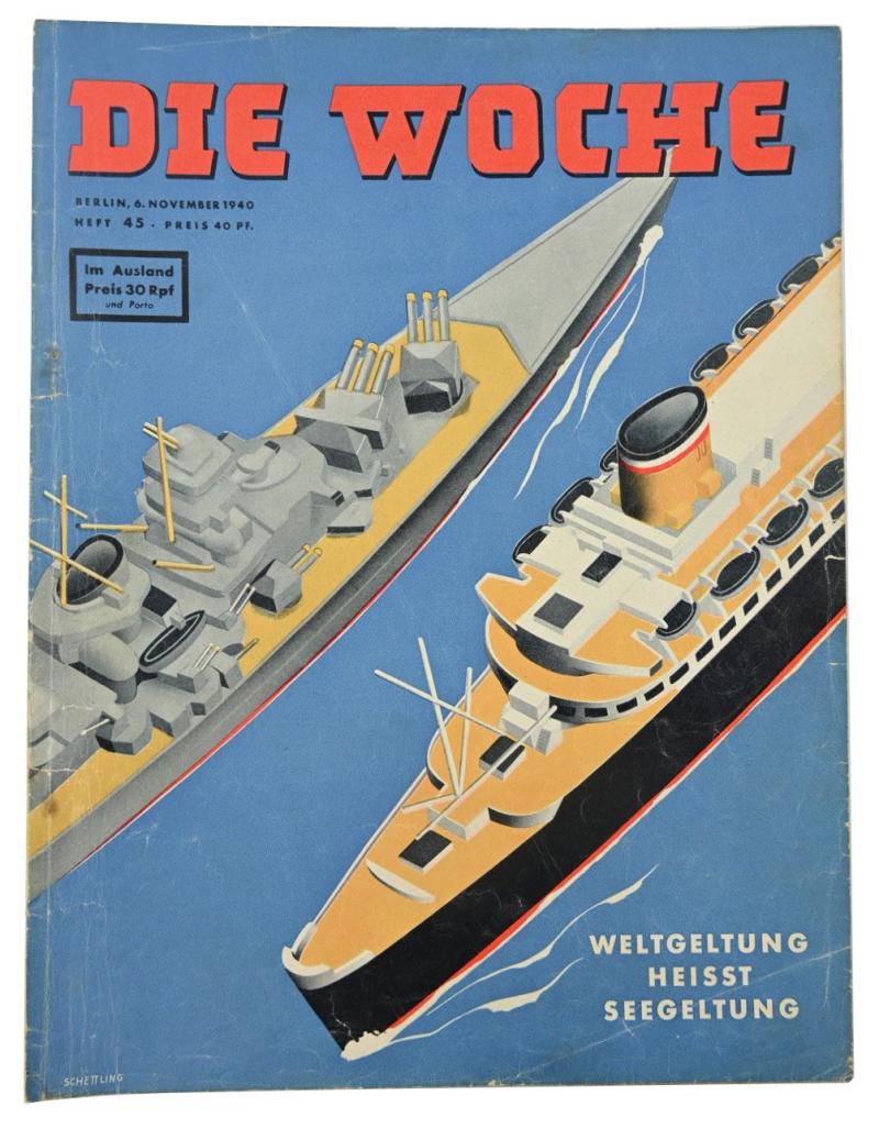 German Third Reich Magazine 'Die Woche' 1940