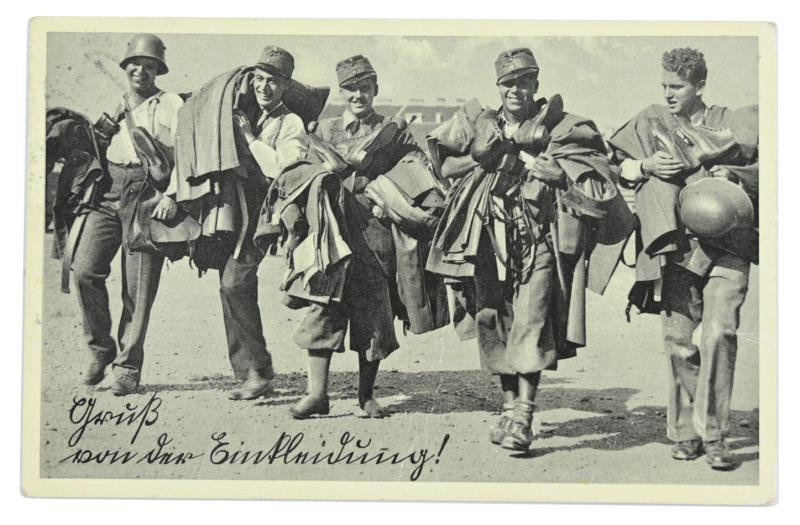 German WH Postcard 'Gruss von der Entkleidung'