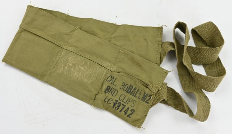US WW2 M1 Rifle Ammo Bandoleer .30 Cal
