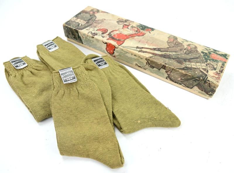US WW2 Christmas Socks Box 1942