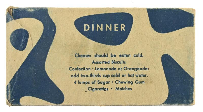 US WW2 Ration Type K 'Dinner'