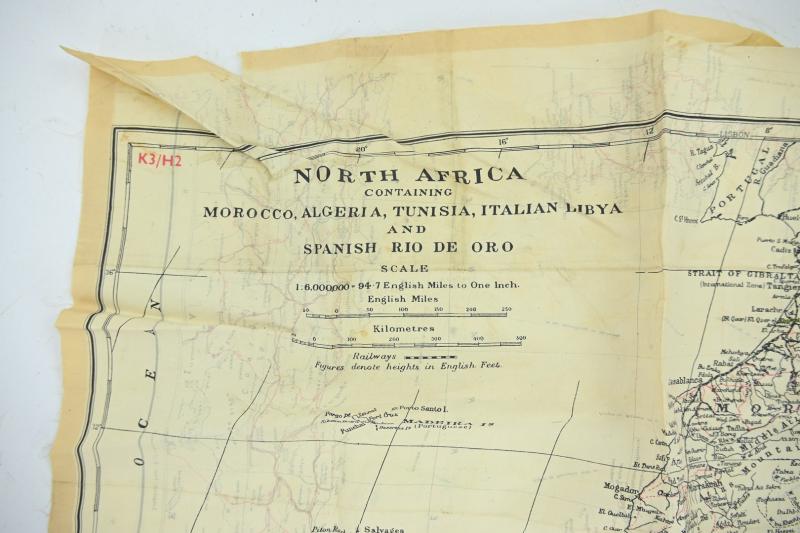 British RAF WW2 Escape Map 'North Africa'