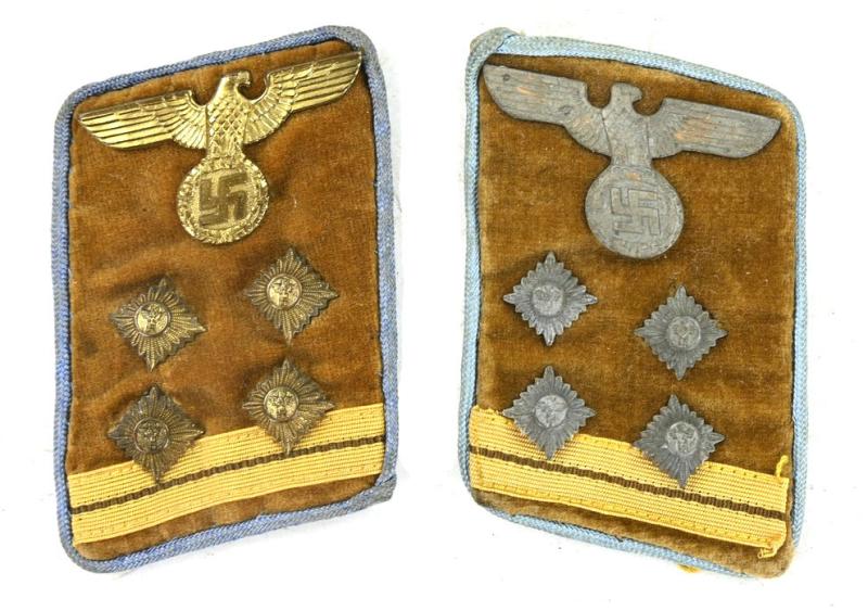 German NSDAP Collar Tab Set 'Hauptgemeinschaftsleiter'