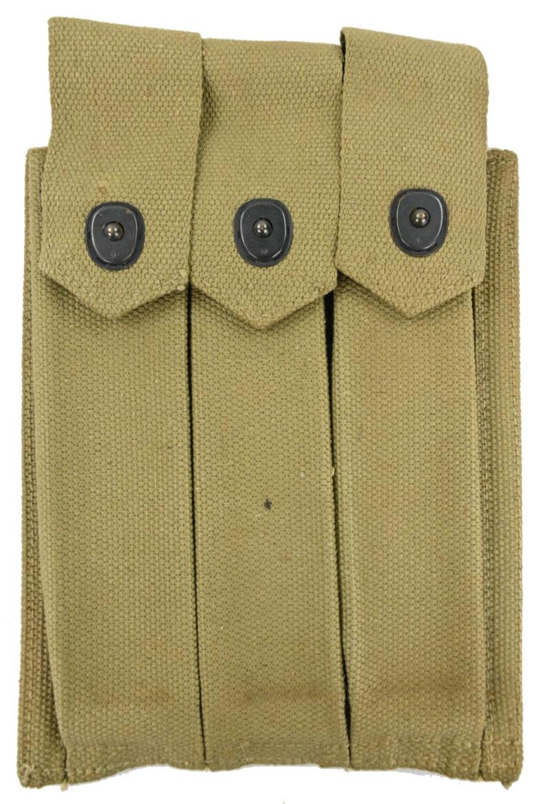 USMC WW2 Thompson 3-Cell Magazine Pouch