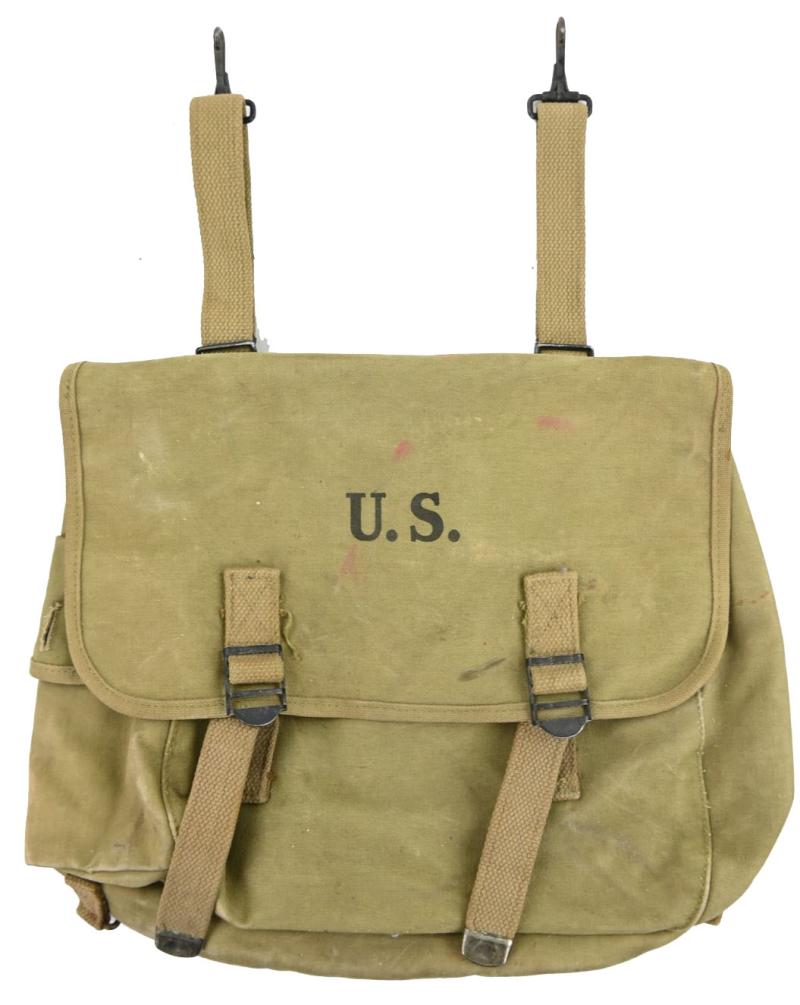 US WW2 M-1936 Rubberized Musset Bag 'George D. Marwick'