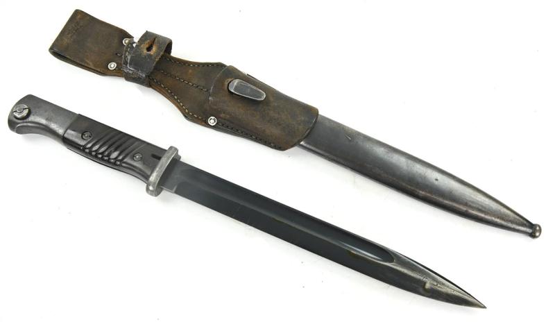 German WH K98 Mauser Bayonet with Frog 'Carl Eickhorn'