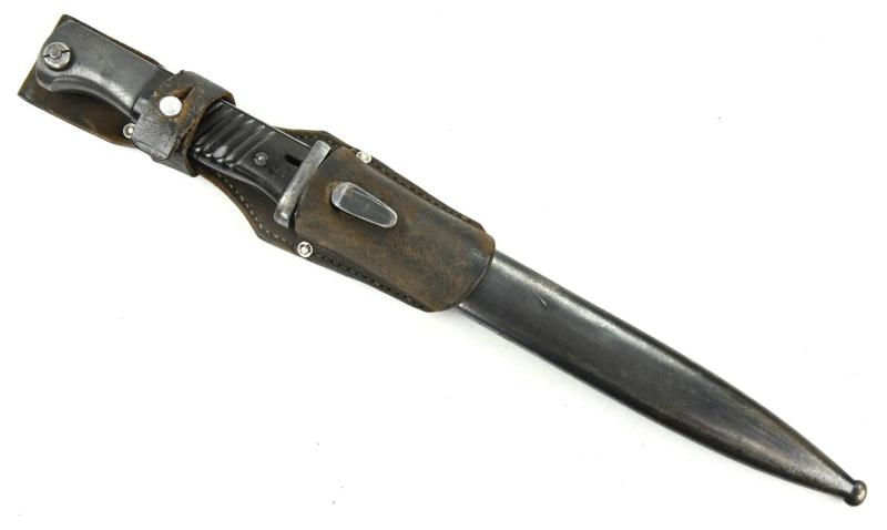German WH K98 Mauser Bayonet with Frog 'Carl Eickhorn'