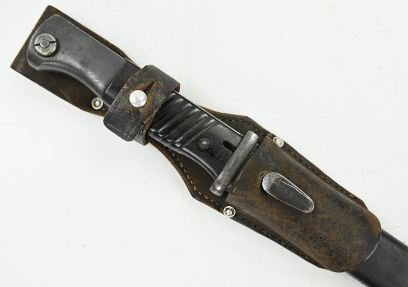 German WH K98 Mauser Bayonet with Frog 'Carl Eickhorn'