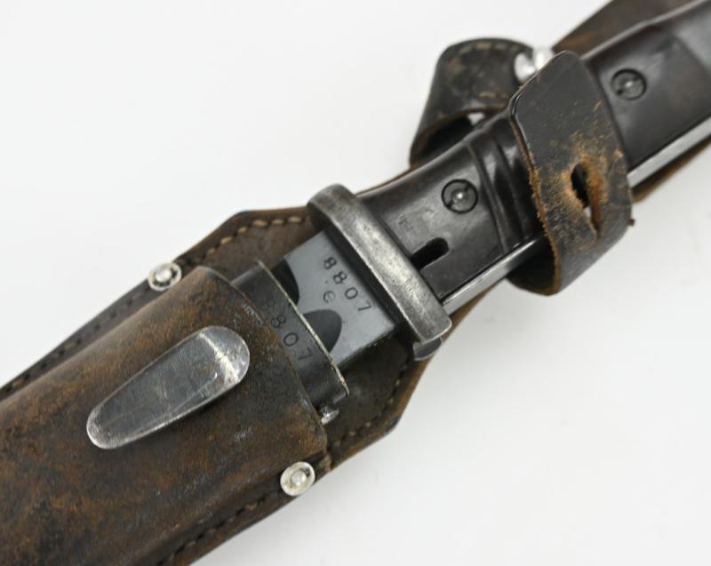 German WH K98 Mauser Bayonet with Frog 'Carl Eickhorn'