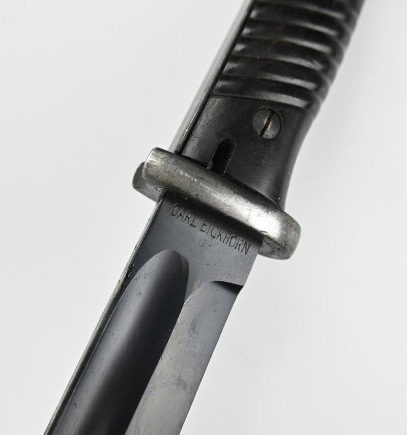 German WH K98 Mauser Bayonet with Frog 'Carl Eickhorn'