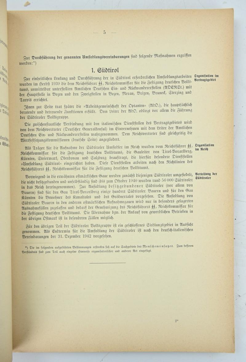 German Reichsführer-SS Intern Book 'Human Imprisonment'