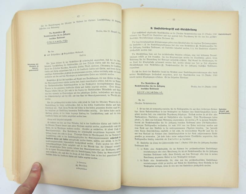 German Reichsführer-SS Intern Book 'Human Imprisonment'