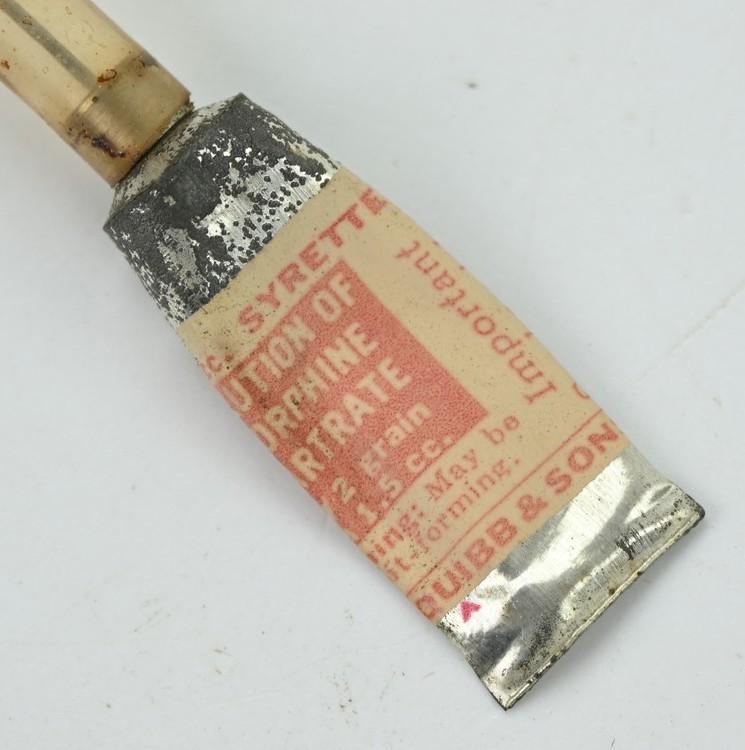 US WW2 Empty Medical Morphine Tartrate Tube