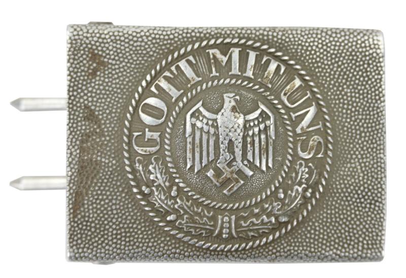 German WH Pebbled Beltbuckle