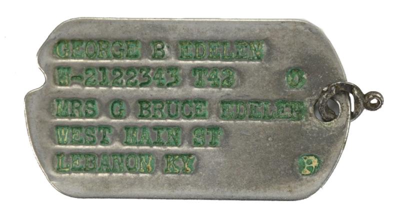 USAAF WW2 Dog-Tag 'George B. Edelen'