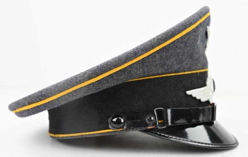 German LW EM/NCO Visor Cap 'Flgz.Schule Kiliansdorf'