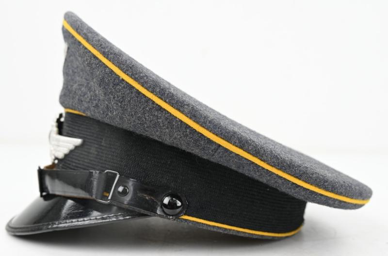 German LW EM/NCO Visor Cap 'Flgz.Schule Kiliansdorf'