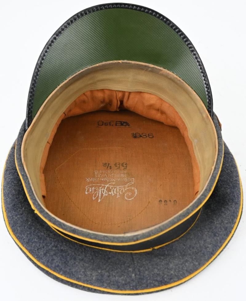 German LW EM/NCO Visor Cap 'Flgz.Schule Kiliansdorf'