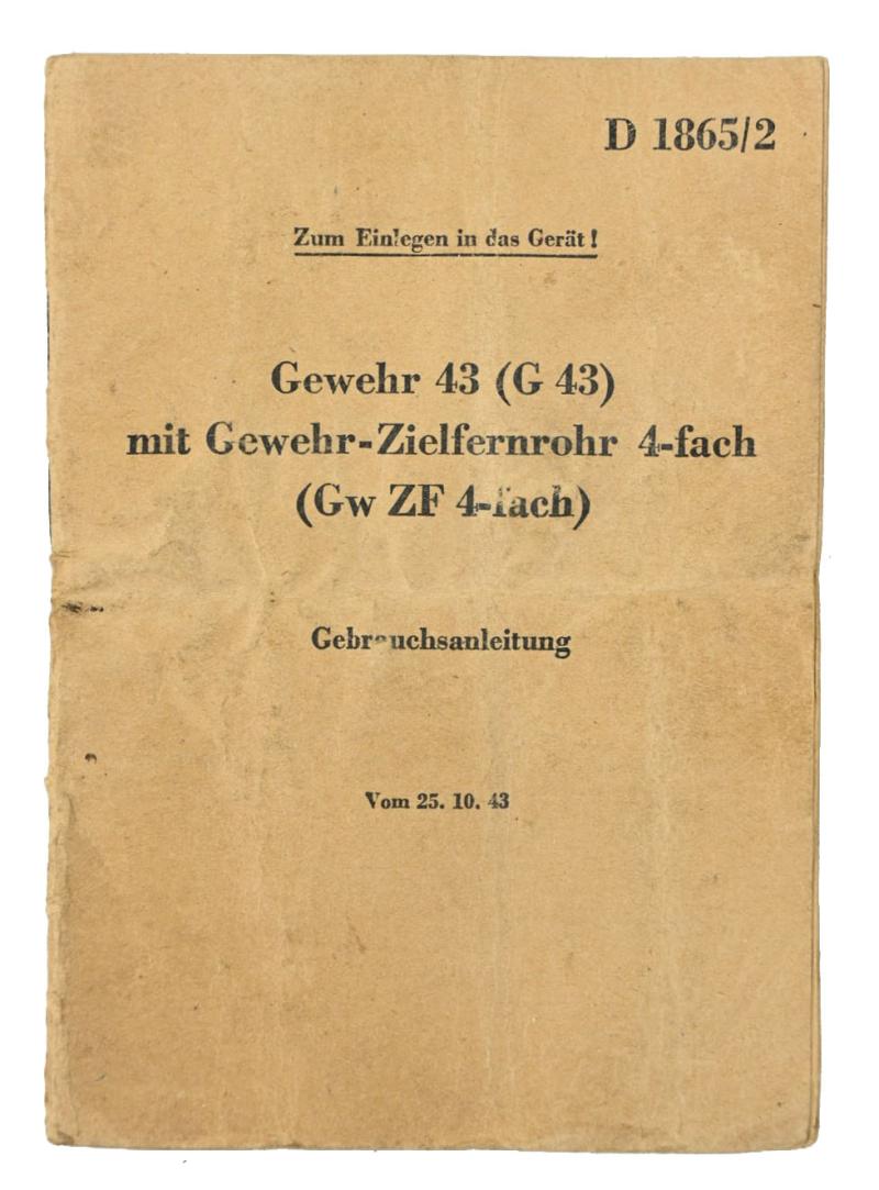 German WH G43 Instruction Manual