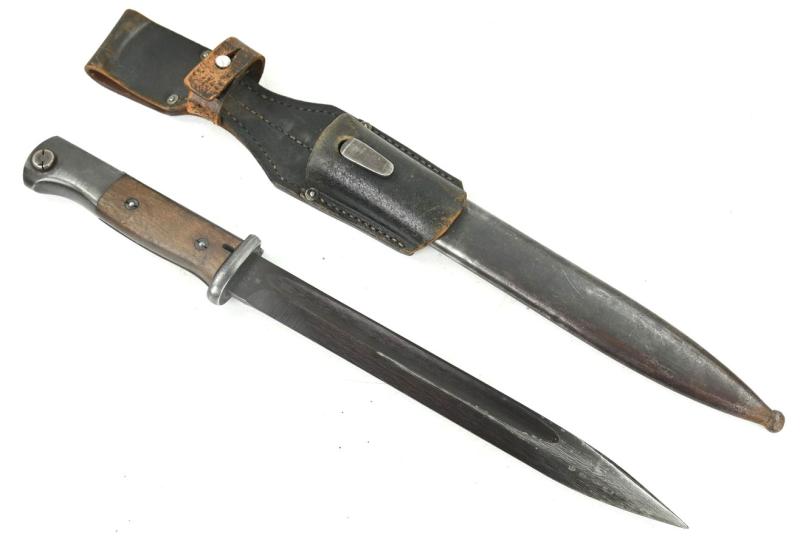 German K98 Bayonet with Frog and Matching Numbers