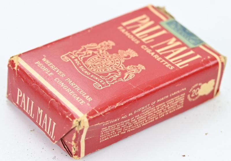 US WW2 Pall Mall Package of Cigarets