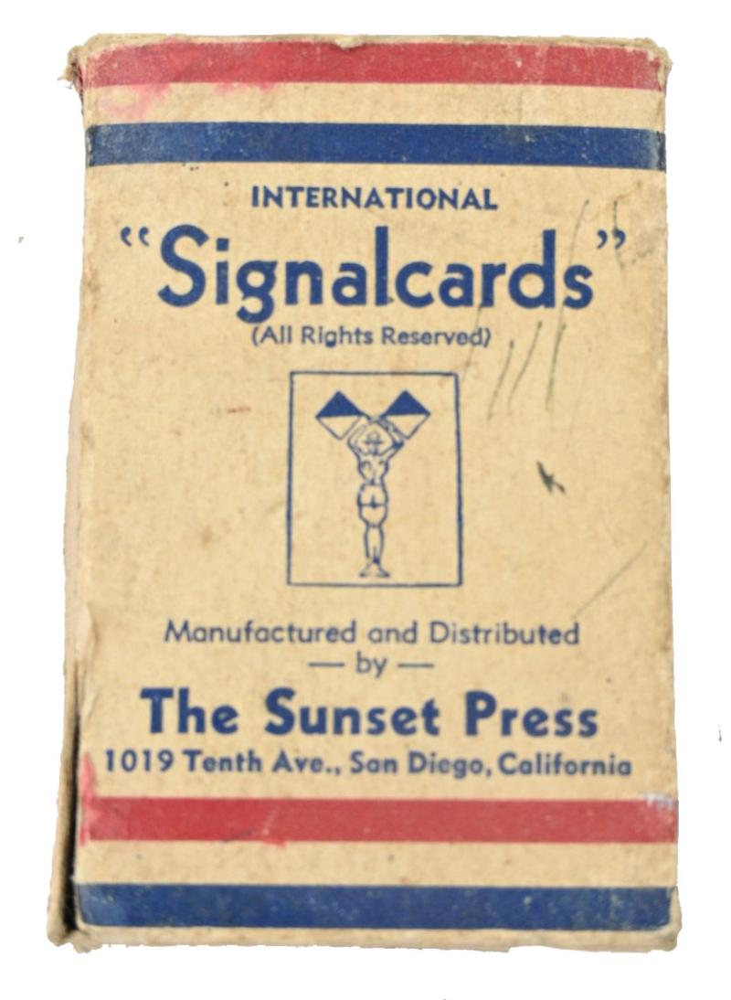 US WW2 International Signal Cards Set