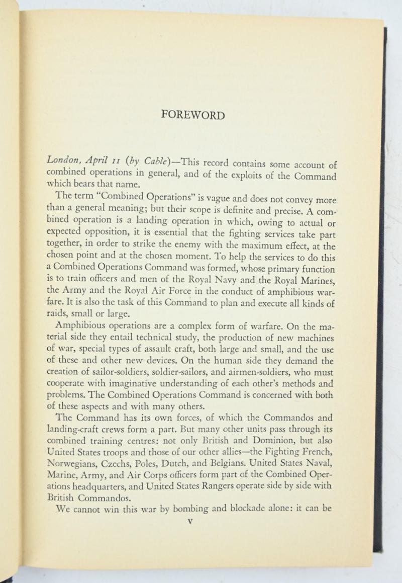US WW2 Combined Operations Commando Book 1943