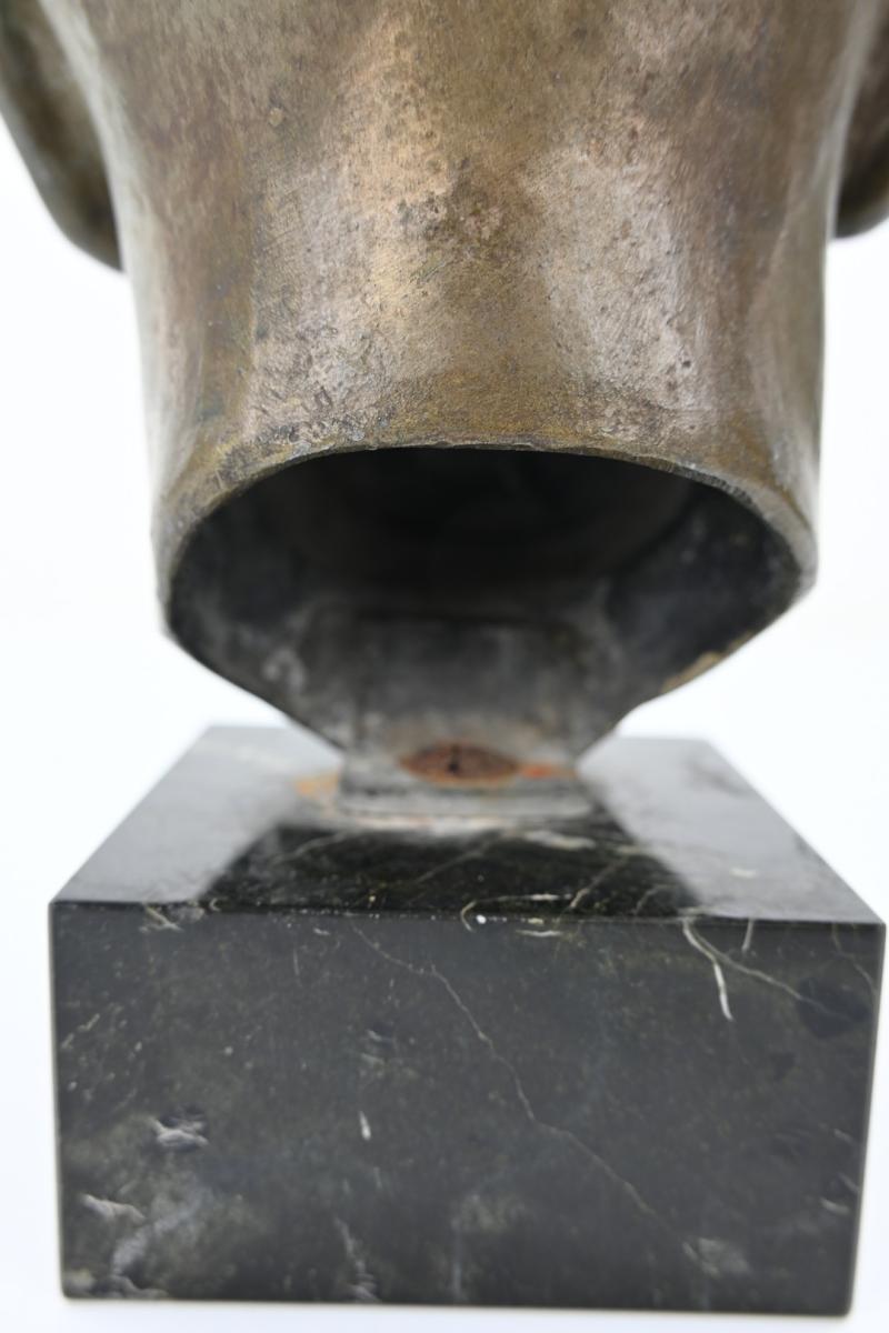 German Third Reich Period Adolf Hitler Bronze Buste