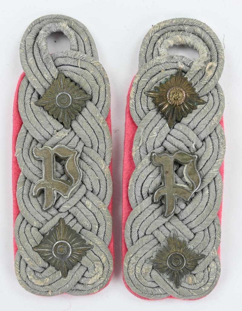 German WH Panzerjager Officer Insignia Set