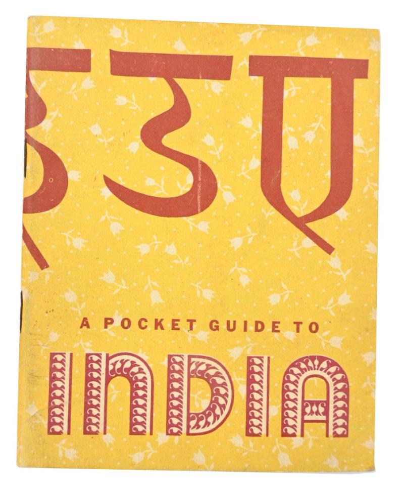 US WW2 Pocketguide to India