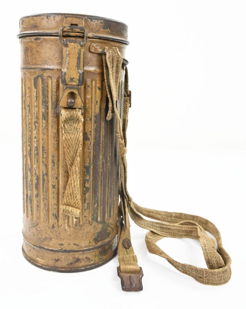 German WH M31 Tropical Camo Gasmask Set