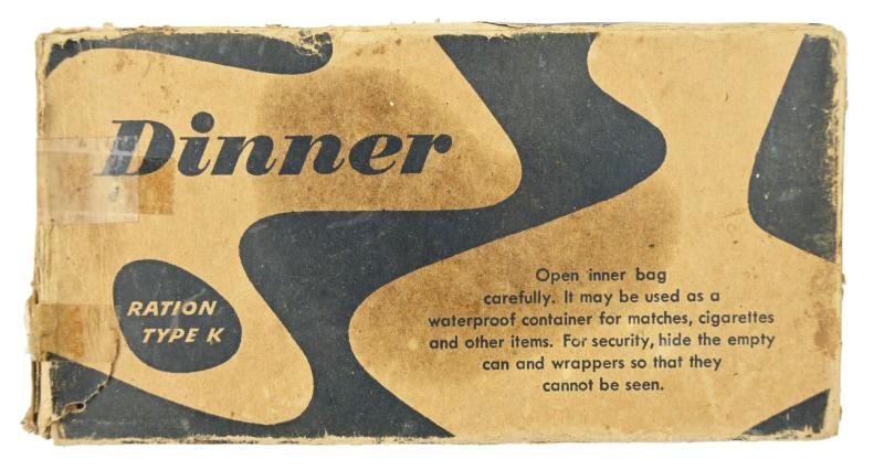 US WW2 Ration Type K 'Dinner'