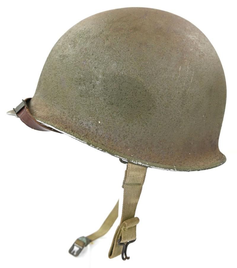 US WW2 Fixed bale Combat Helmet '1st Lieutenant'