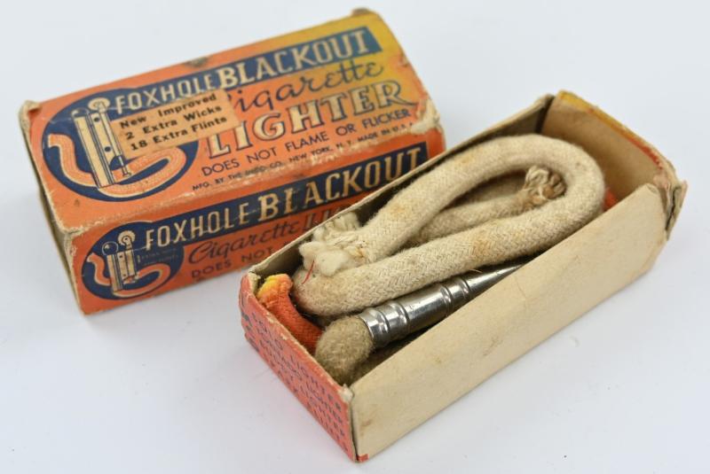 US WW2 Foxhole Black-Out Cigaret Lighter in box