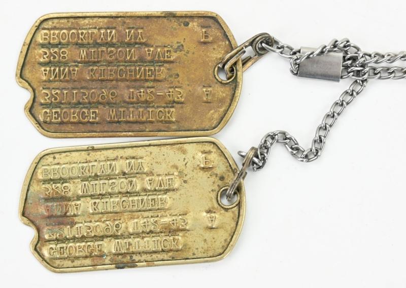 USAAF WW2 Dog-Tag set 'George Wittick'