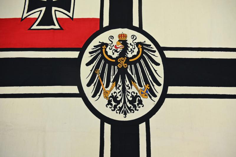 German WW1 Imperial War Flag captured by the US 298th ECB during WW2