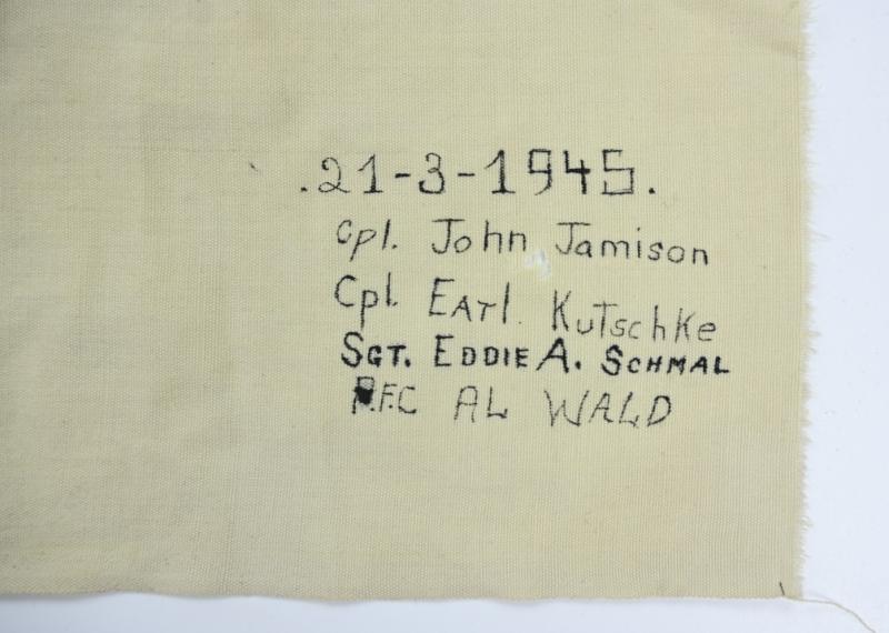 German WW1 Imperial War Flag captured by the US 298th ECB during WW2