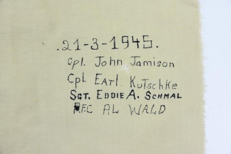 German WW1 Imperial War Flag captured by the US 298th ECB during WW2