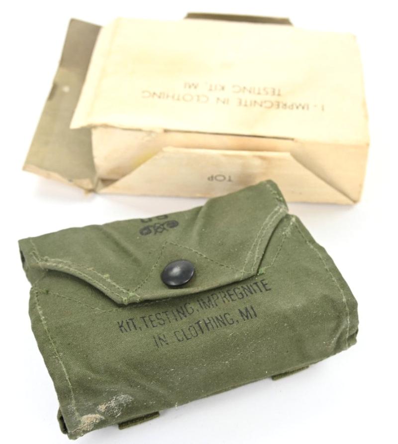 US WW2 Impregnite in Clothing Testing Kit Chemical Warfare
