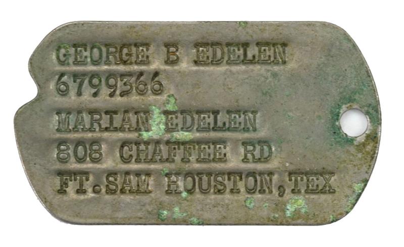 USAAF WW2 Dog-Tag 'George B. Edelen'