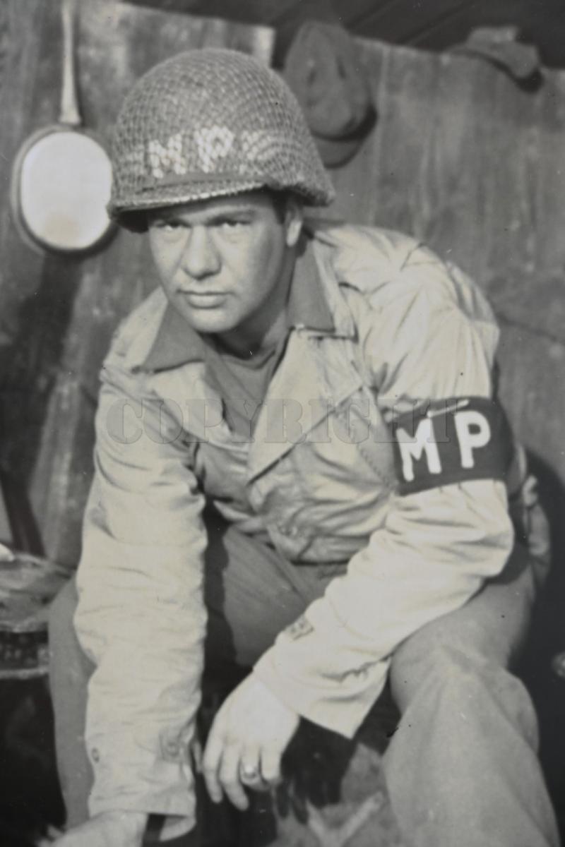 US WW2 Military Police Press Photo