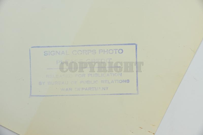 US WW2 101st Airborne Division, 401th GIR Press Picture Carentan