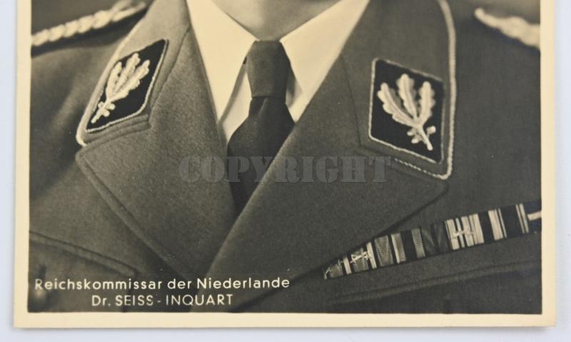 German Postcard of Reichskommisar der Niederlande Dr. Seyss-Inquart