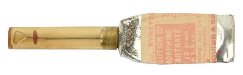 US WW2 Empty Medical Morphine Tartrate Tube