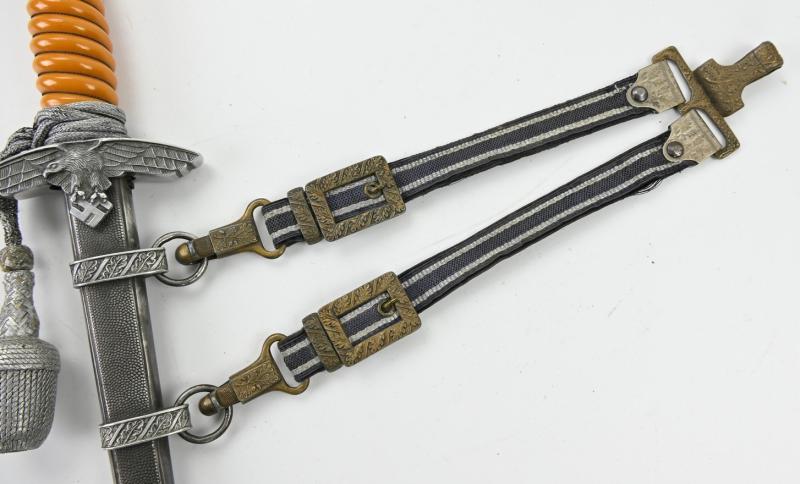 German LW Dagger and Hanger Gold plated