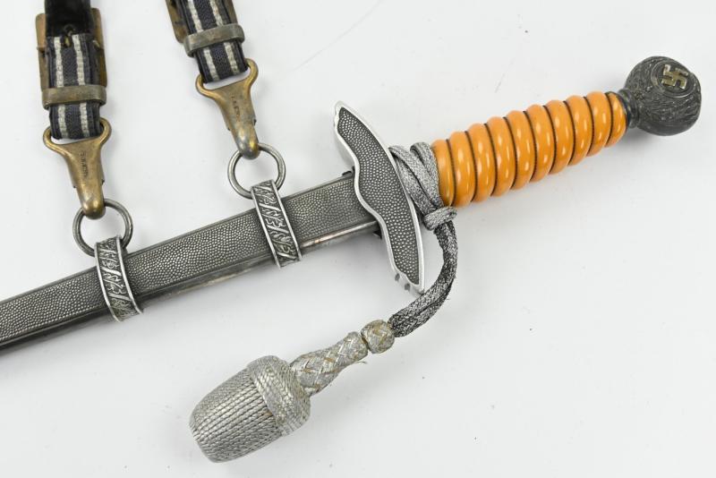 German LW Dagger and Hanger Gold plated